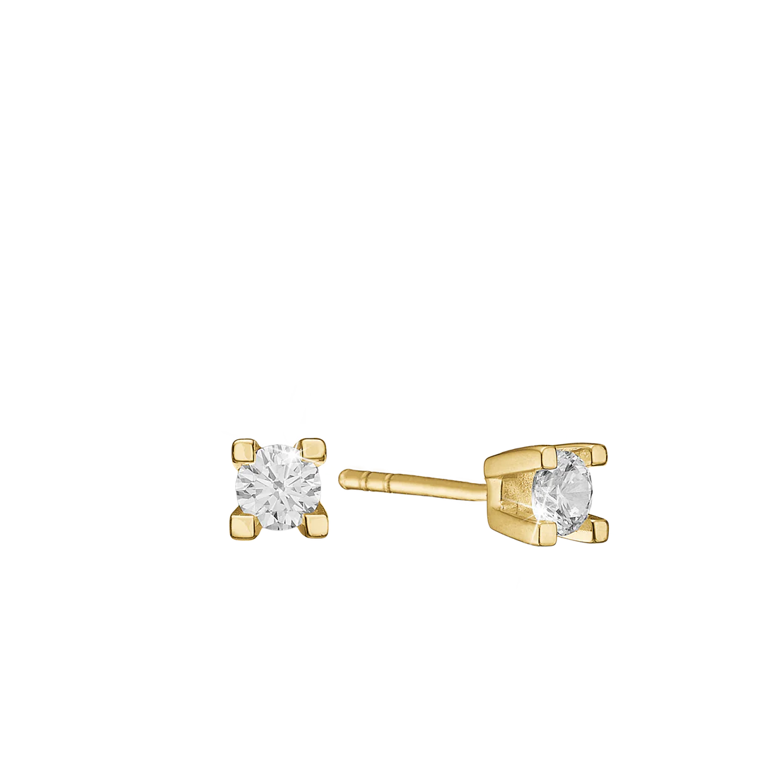 ETERNITY 14KT ØRESTIK 2X0,15CT WSI 4/GRABBER