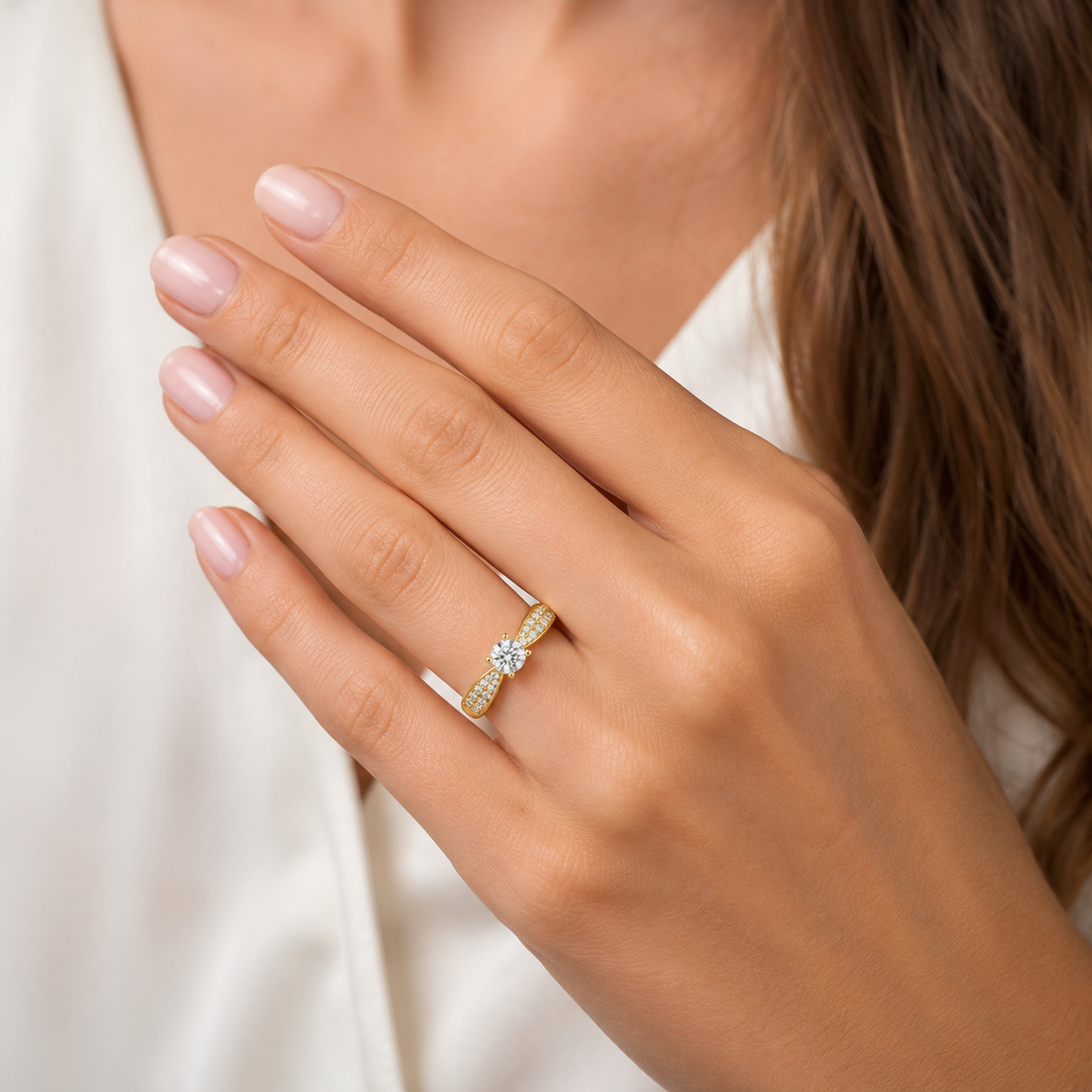 14KT.RING 1X0,50+16X0,015+16X0,008 W.SI