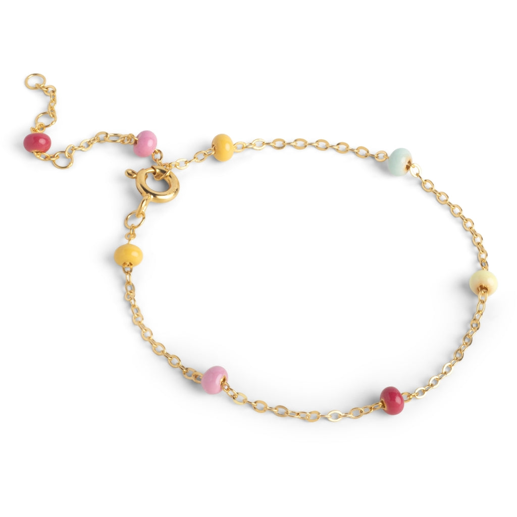 Enamel Lola Bold Armbånd i 18K Forgyldt Sterlingsølv B147G-RAINBOW