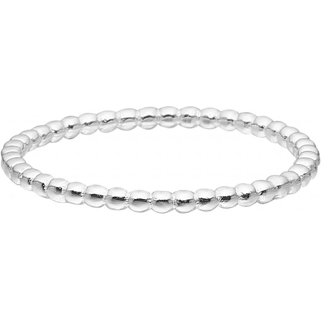 SØLV RING SIMPLE BUBBLE