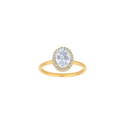 FORGYLDT RING MILLENOR HVID
