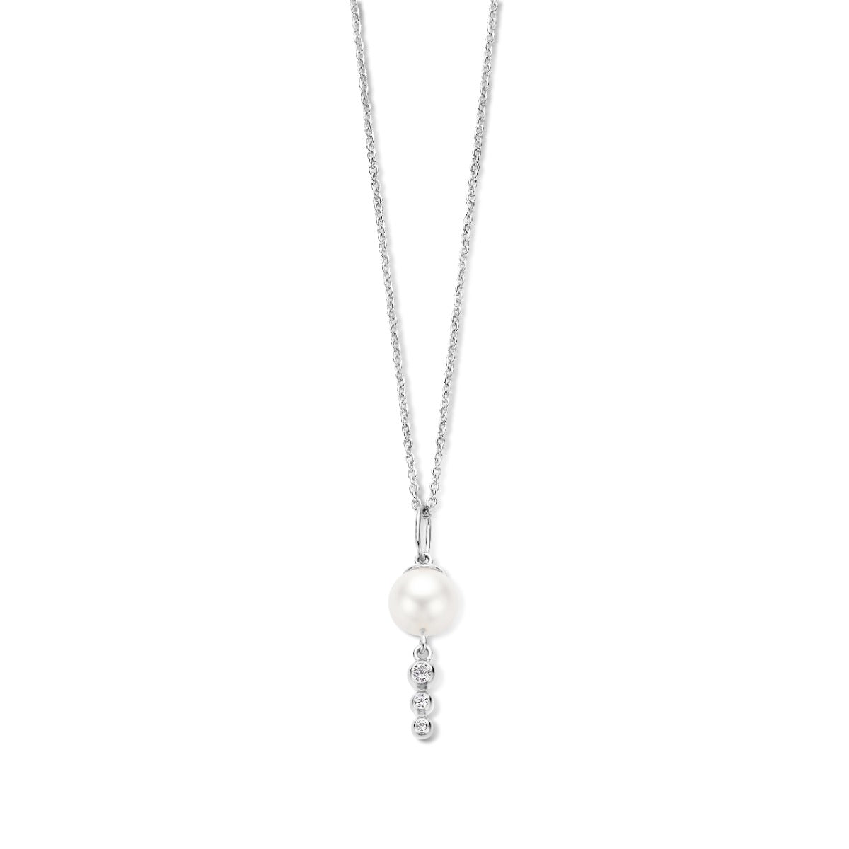 Swan Pendant Sterling Sølv Halskæde fra Spirit Icons med Perle