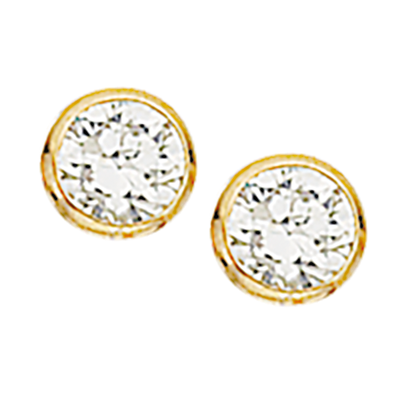 ØREPYNT SYN.ZIR. 3 MM. 14 KT.