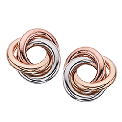 ØRESTIK KNUDE 3. FARV. 8 KT.