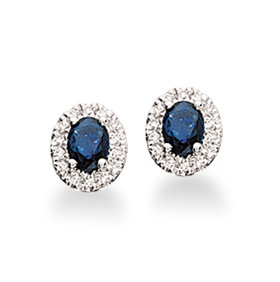 DIANA ØREPYNT ROSET 0,11 H-W/SI-SAFIR 14 KT