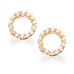 ØREPYNT CIRKEL SYN. CUBIC ZIR. 8 KT.