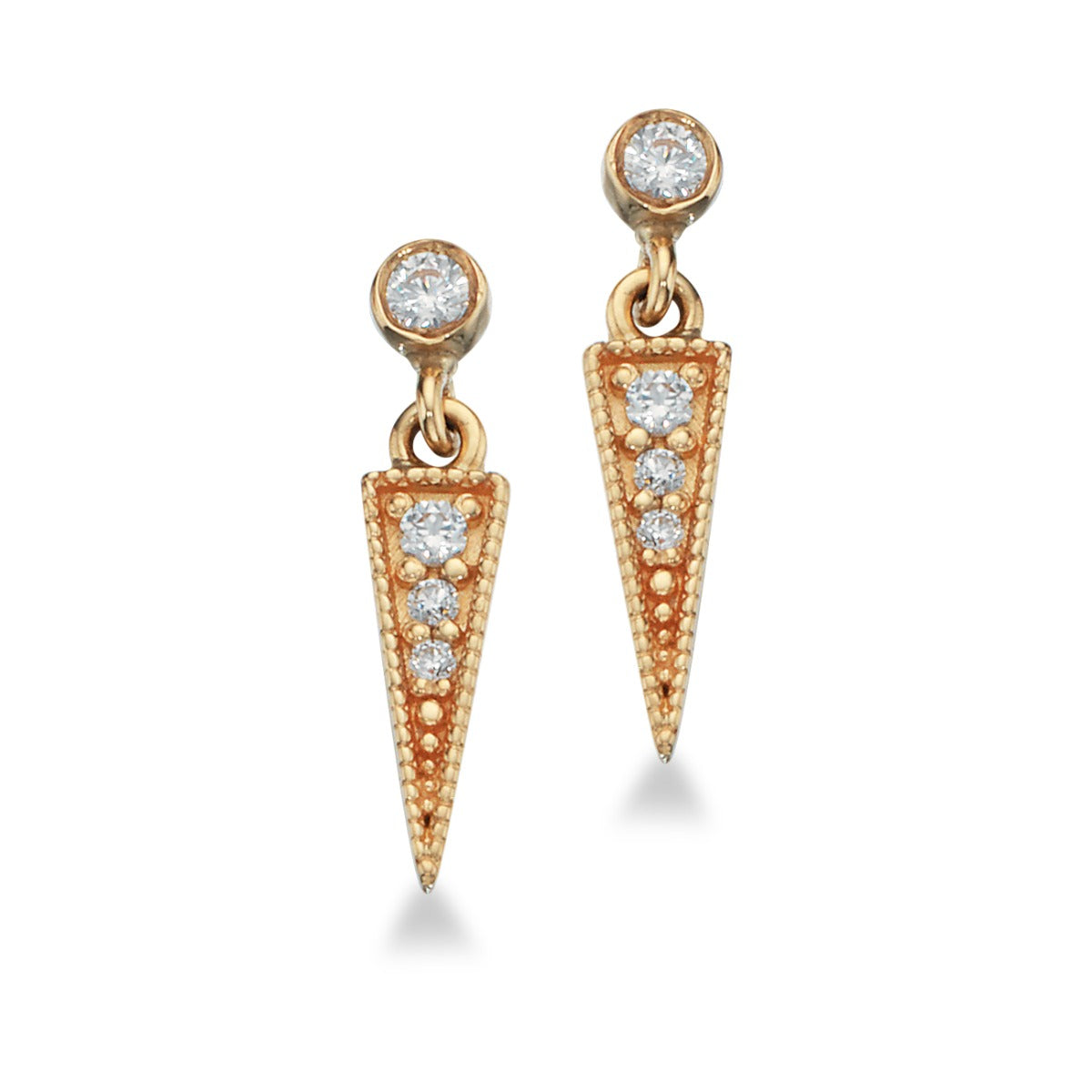 ØREPYNT SYN. CUBIC ZIR. 8 KT.