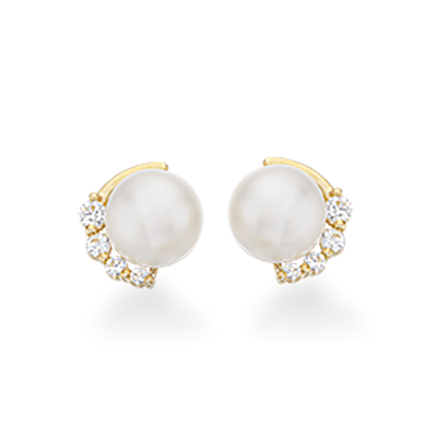 ØREPYNT FKP. CUBIC ZIR. 8 KT.