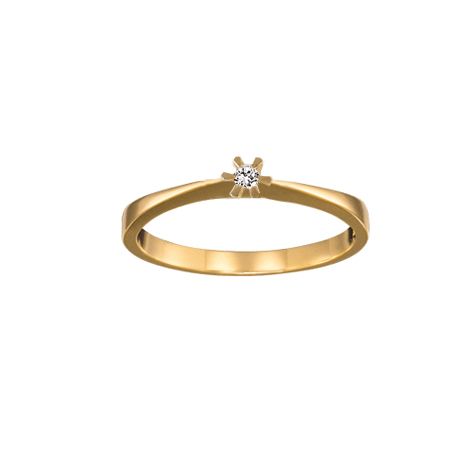 14 KT. RING CHERI 0,03 W.VVS