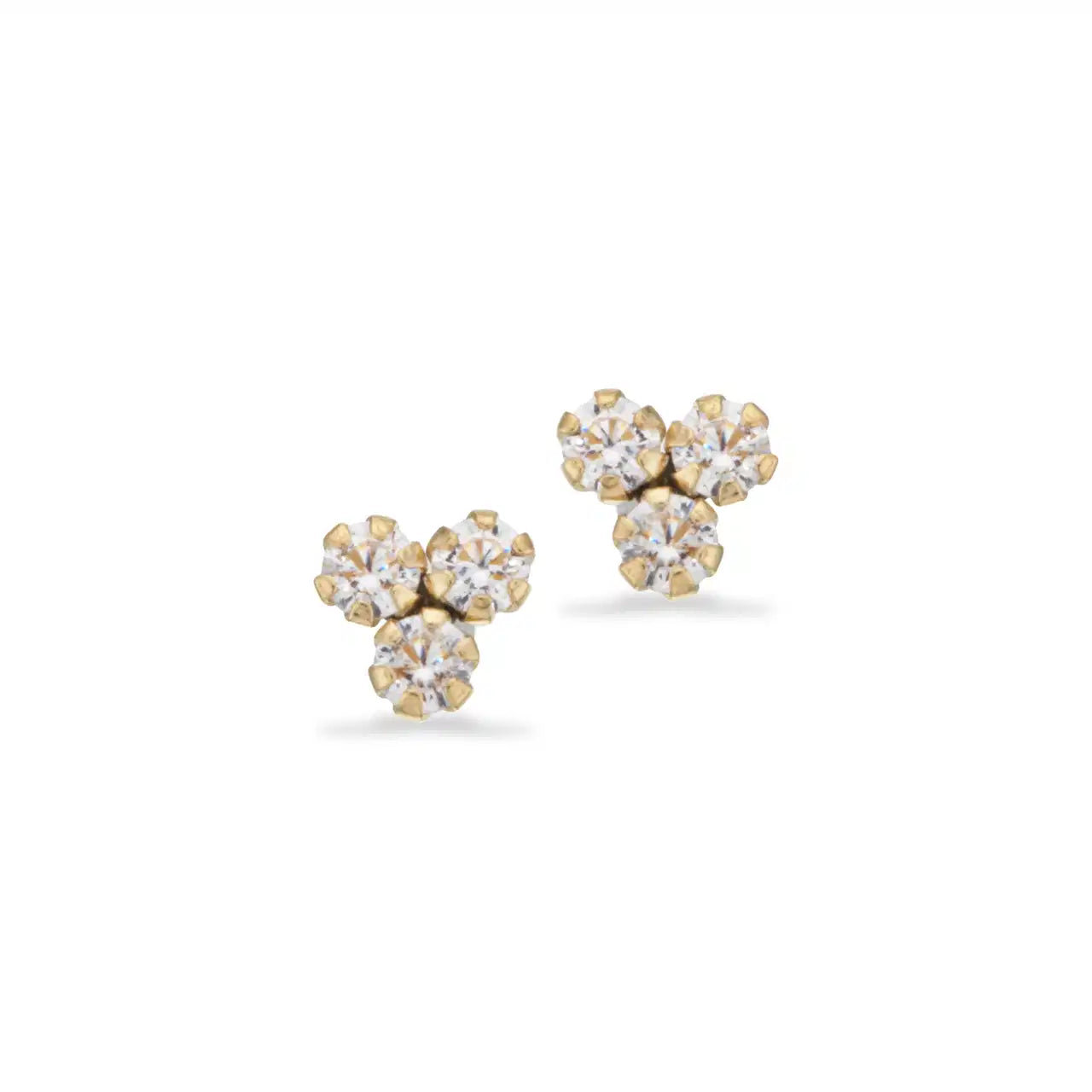 SCROUPLES ØRERINGE I 8 KT. GULD MED CUBIC ZIRCONIA 122513