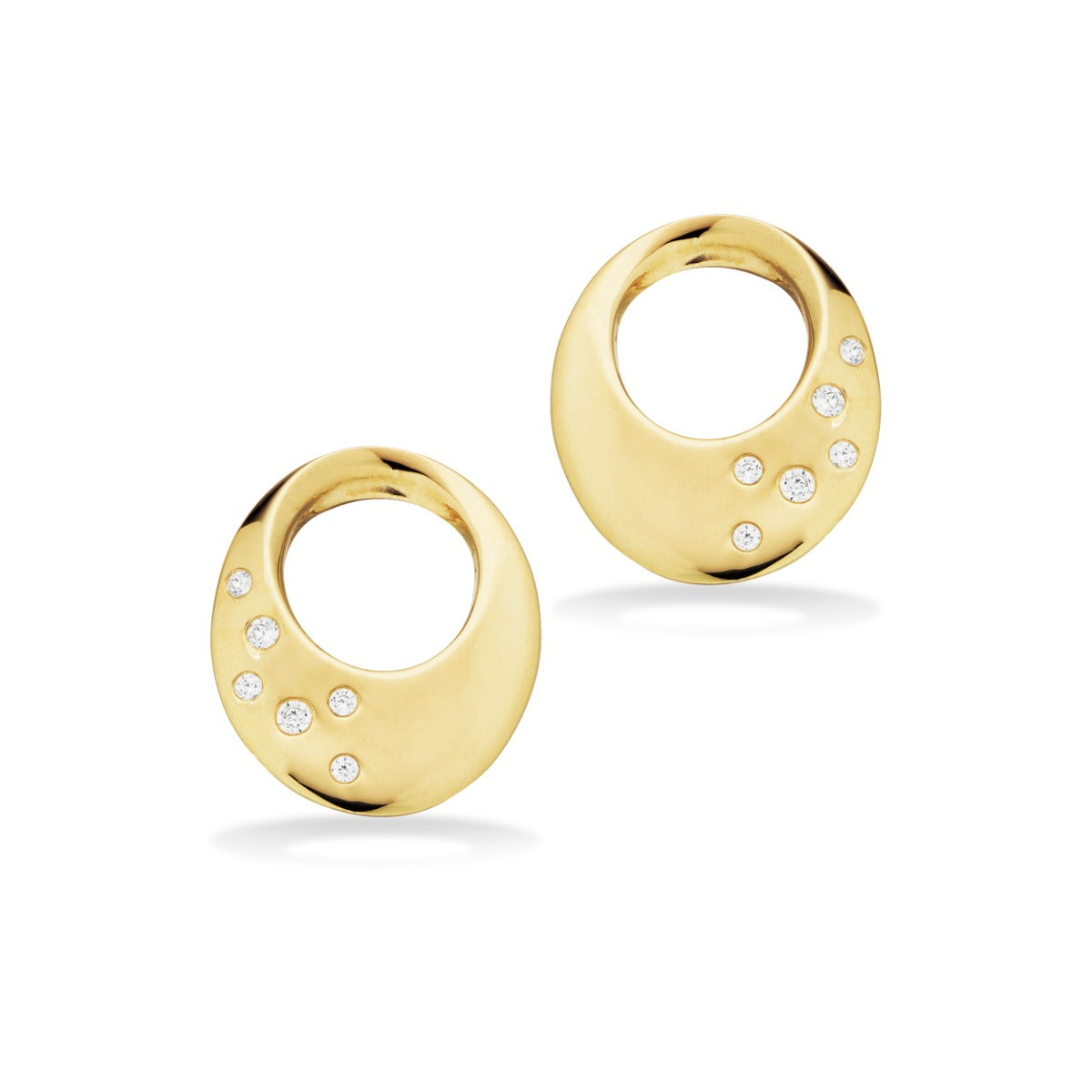 ØRERINGE CUBIC ZIR. 8 KT.