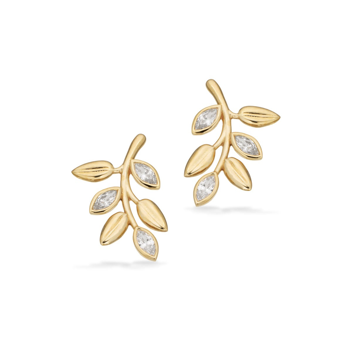 ØRERINGE CUBIC ZIR. 8 KT.