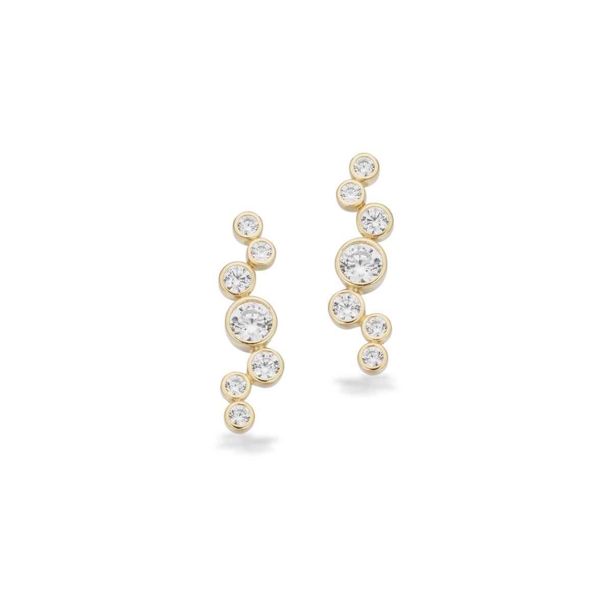 ØRERINGE CUBIC ZIR. 8 KT.