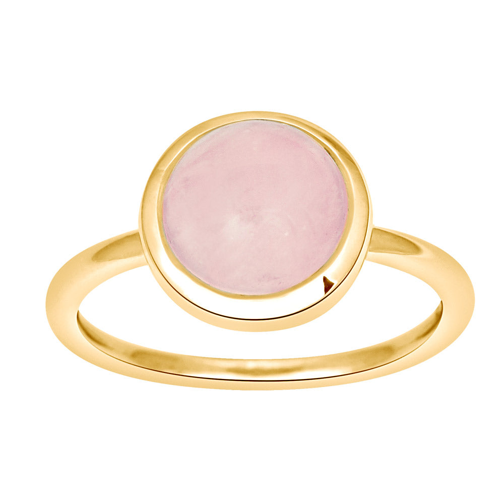 FORG SØLVRING SWEETS52 ROSE QUARTZ 9MM STR.54