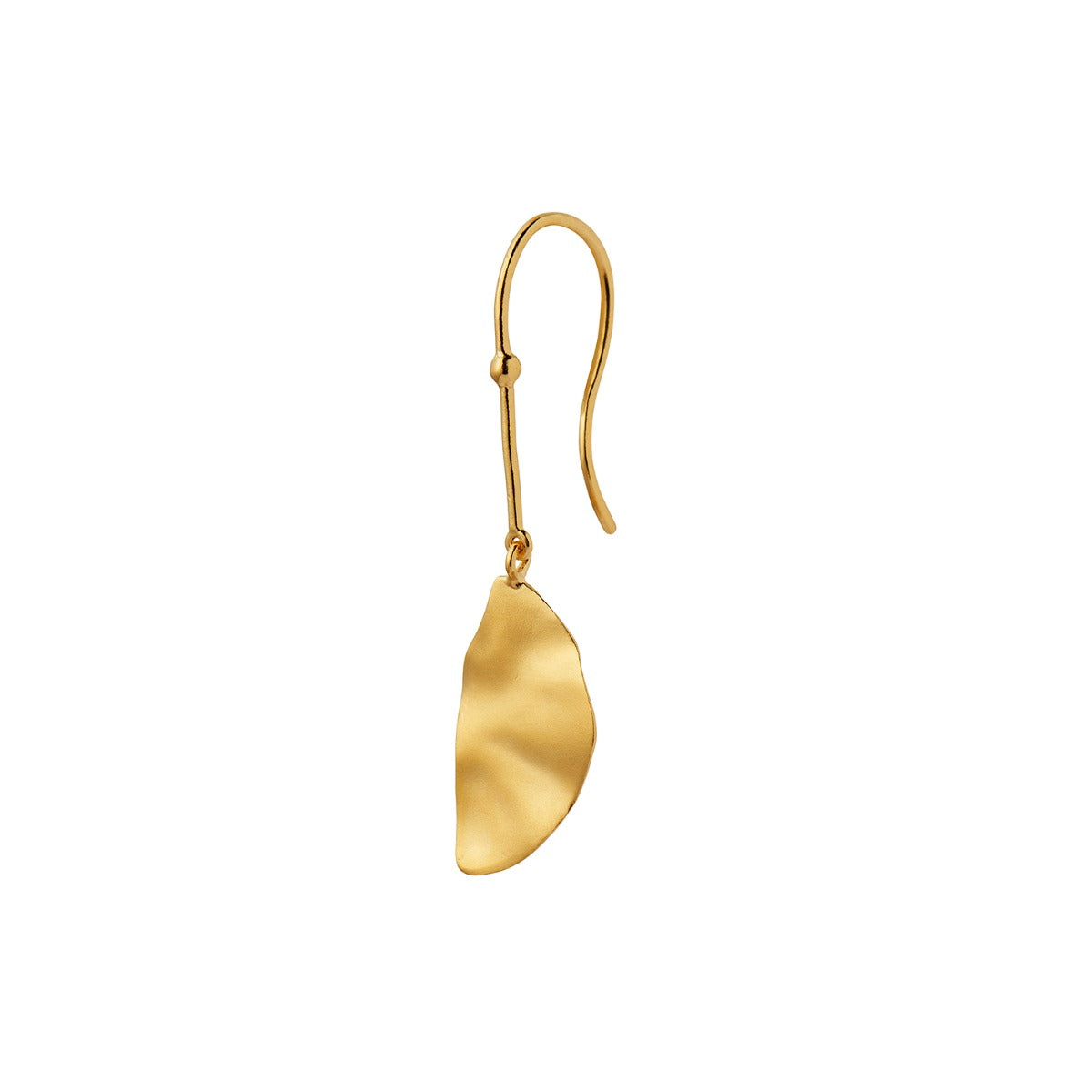 HOOK WITH GOLDEN REFECTION MOON EARRING LEFT - SINGLE