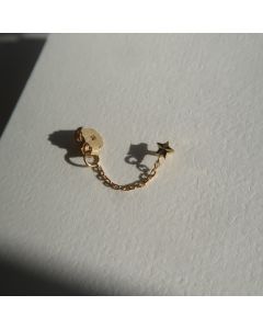 STAR ETOILE WITH CHAIN EARRING -