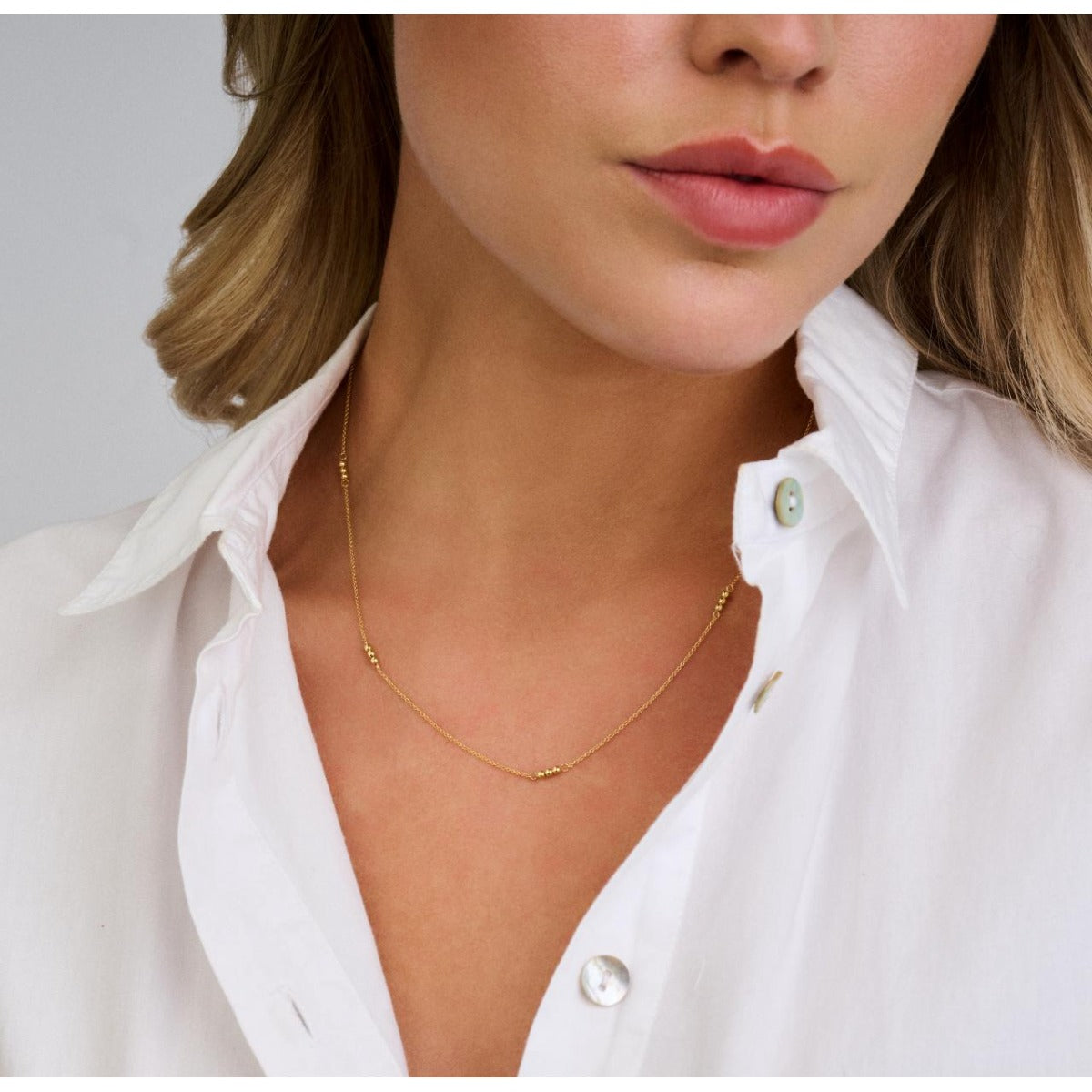 Mala Necklace 14 Karat Guld Halskæde fra Spirit Icons