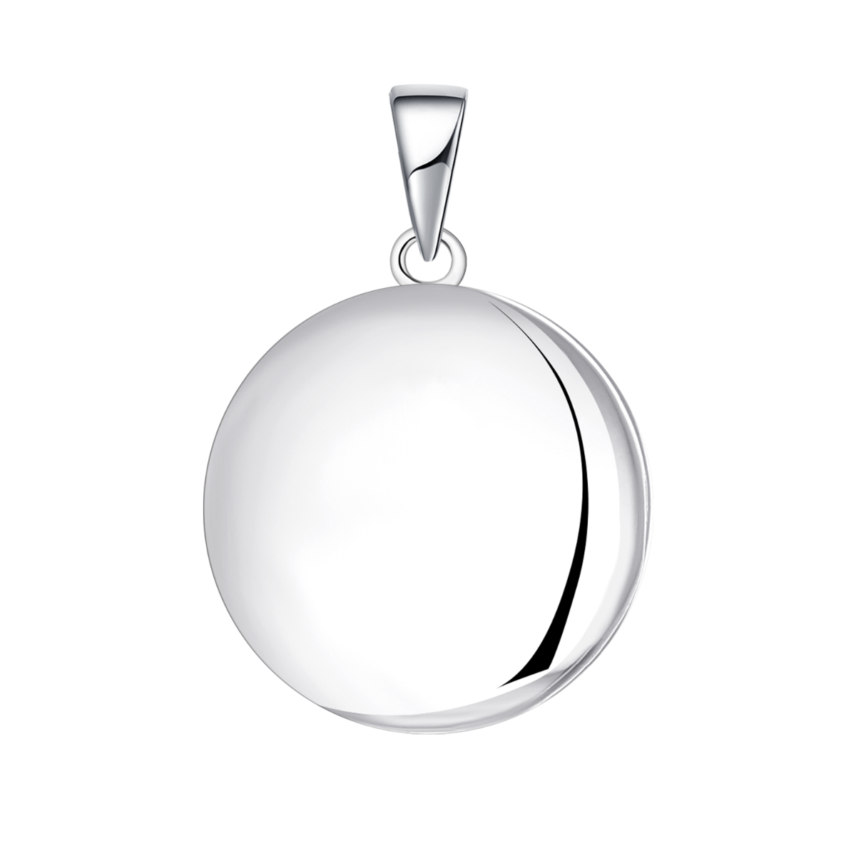 SØLV VEDHÆNG MEDALJON CIRKEL.