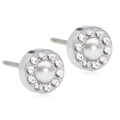 BLOMDHAL ØRESTIK HALO PEARL