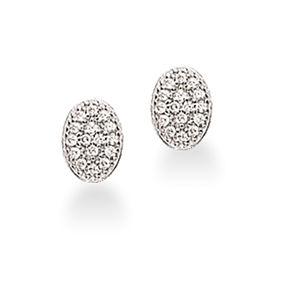 SOHO ØREPYNT OVAL PAVÉ SYN. CUBIC ZIR. S