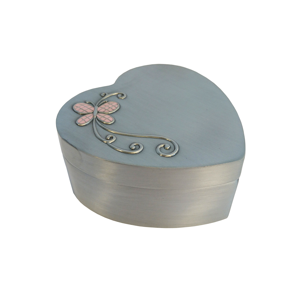 HJERTE SMYKKESKRIN MED MUSIK I FORTINNET