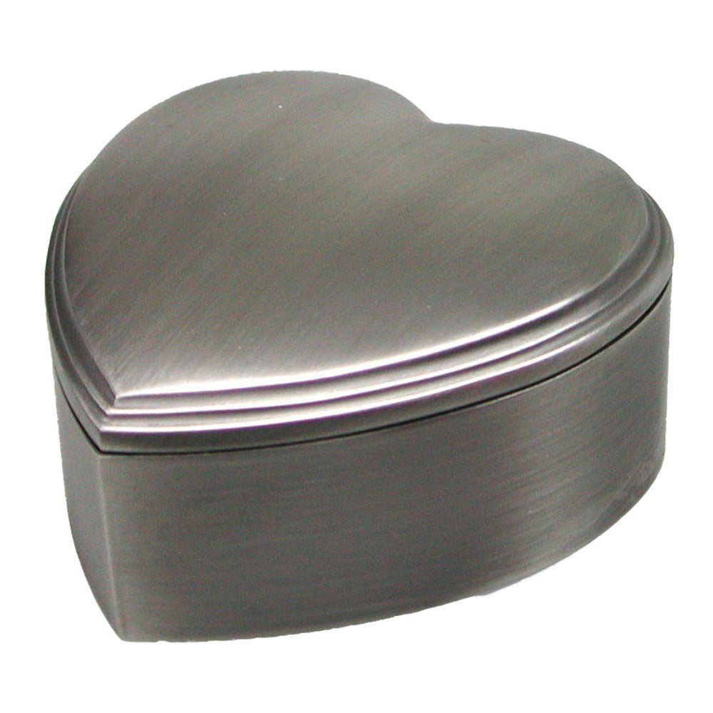 HJERTE SMYKKESKRIN I FORTINNET 8CM