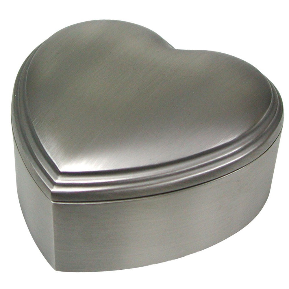 HJERTE SMYKKESKRIN I FORTINNET 10CM