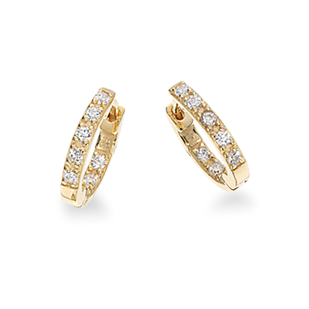 SOHO CREOLER 12 MM CUBIC ZIR. SØLV FG.