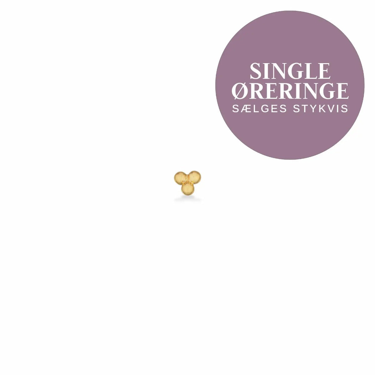 SINGLES ØRERING 3 KUGLER SØLV FG.