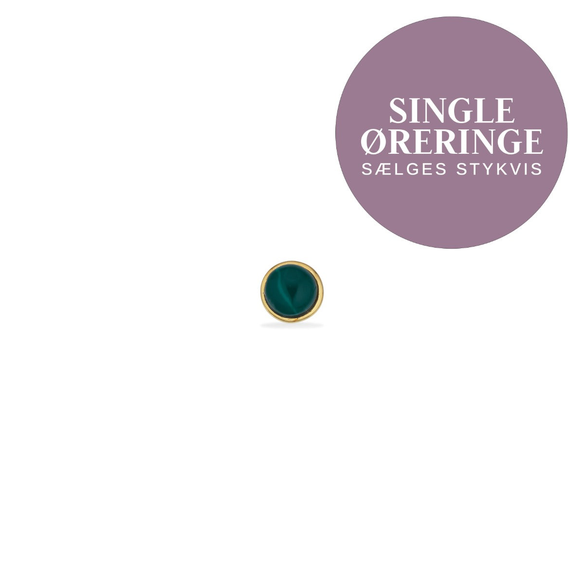 SINGLES ØRERING SYN. MALAKIT SØLV FG.