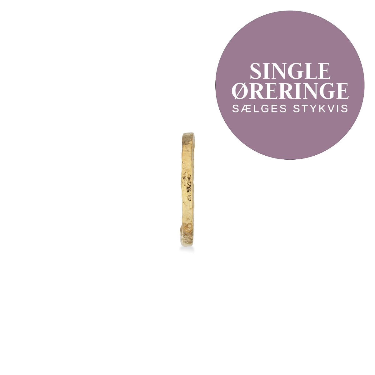 SINGLES HALVCREOL HAMRET SØLV FG.