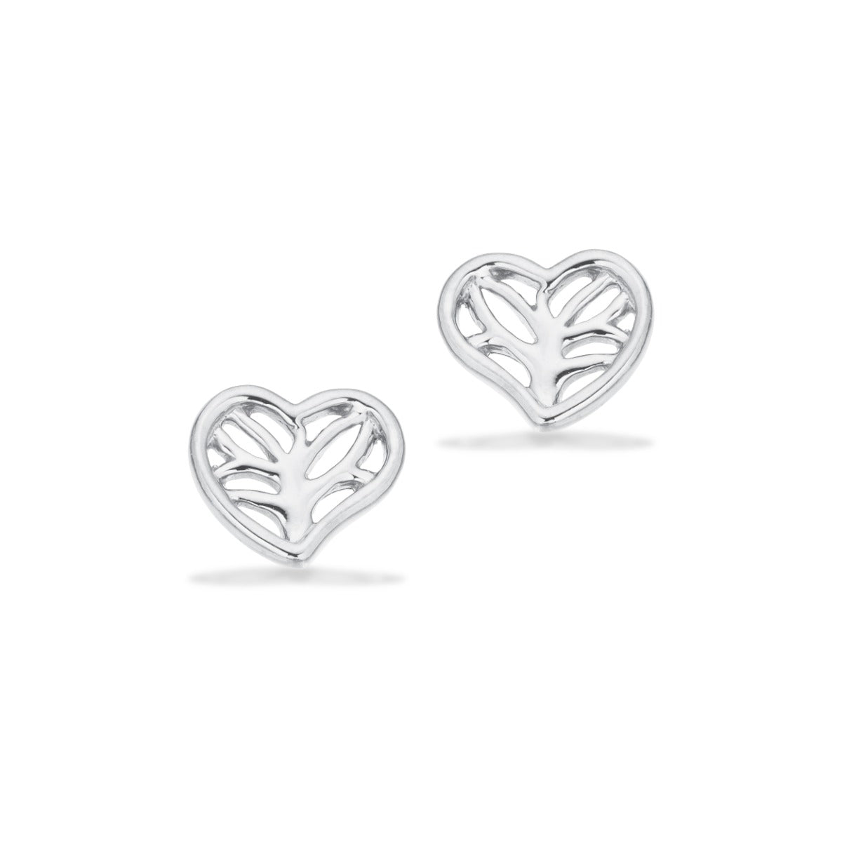 ØRERINGE HJERTE M. LIVETS TRÆ SØLV