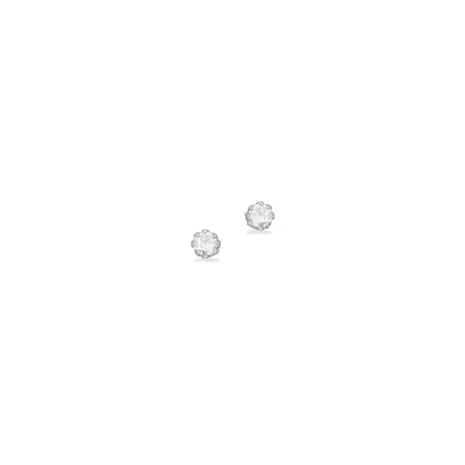 ØRERINGE CUBIC ZIR. 2 MM. SØLV