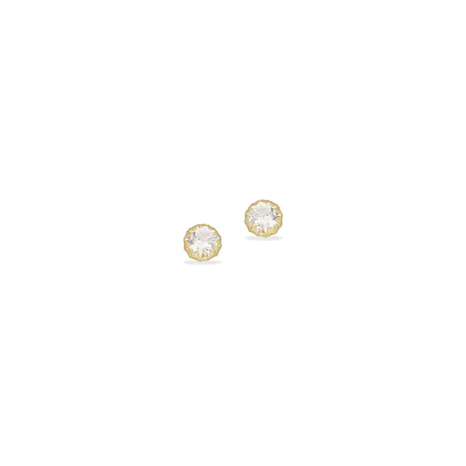 ØRERINGE CUBIC ZIR. 3 MM. SØLV FG.