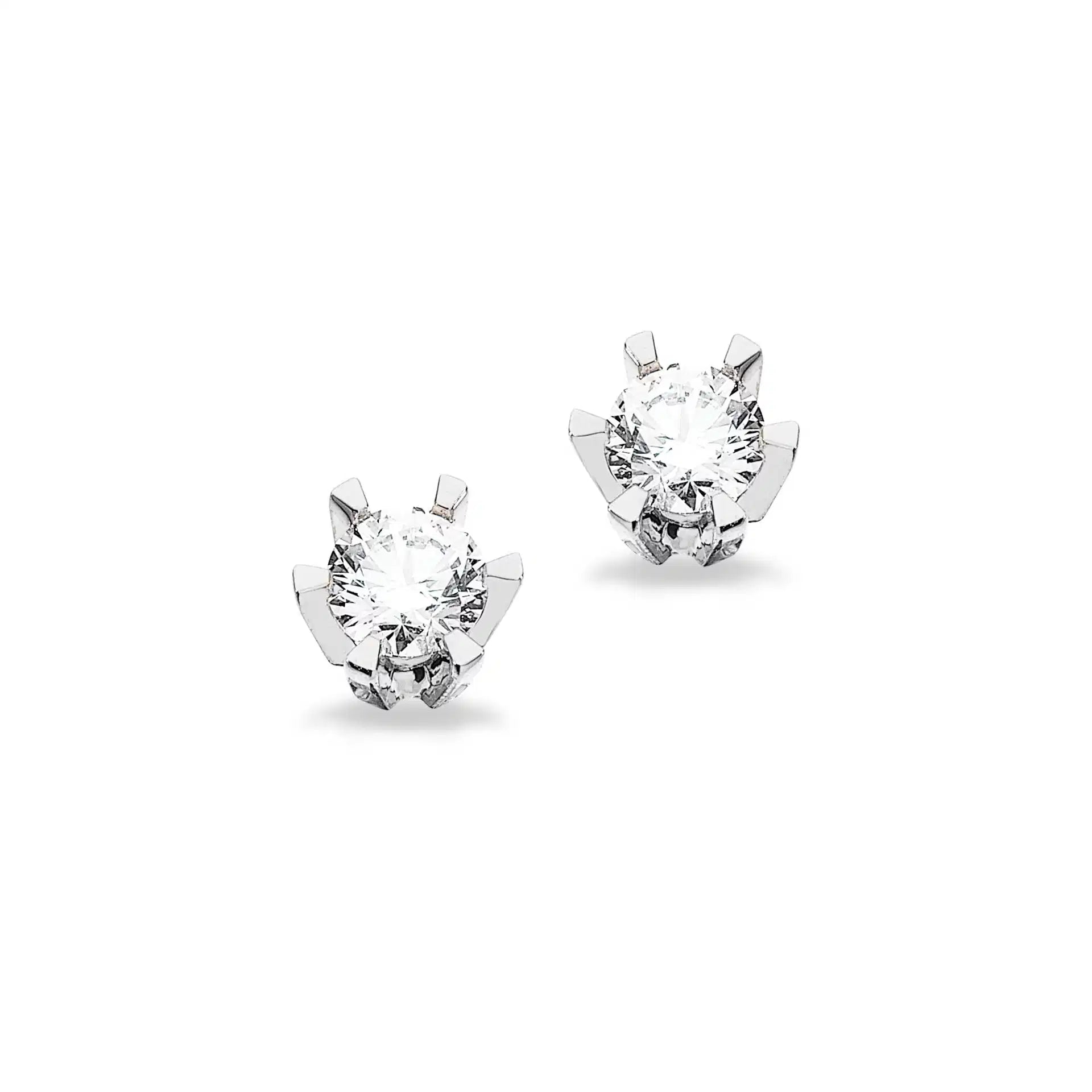 14KT HV ØRESTIK PRINSESSE 0,18