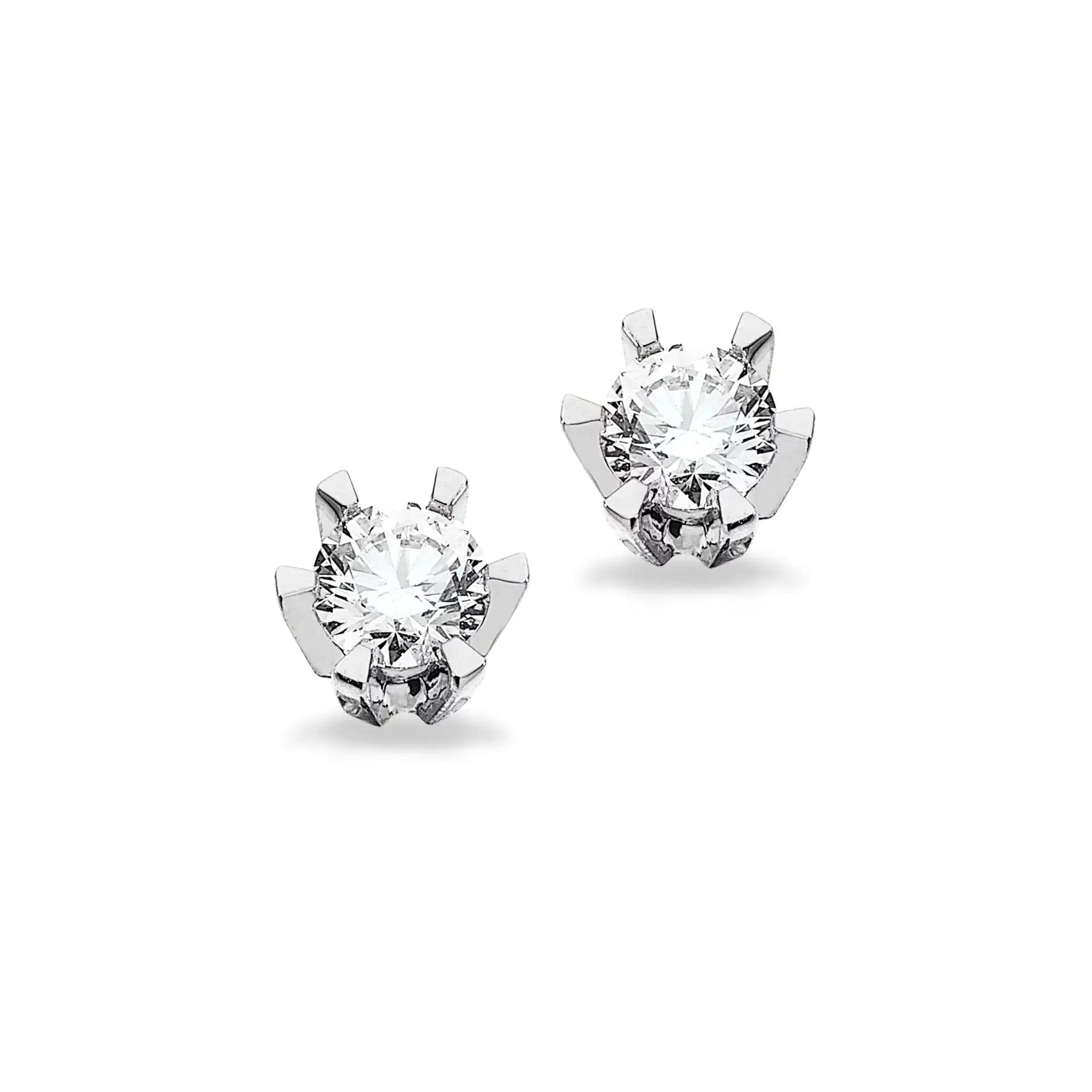 14KT HV ØRESTIK PRINSESSE 0,34