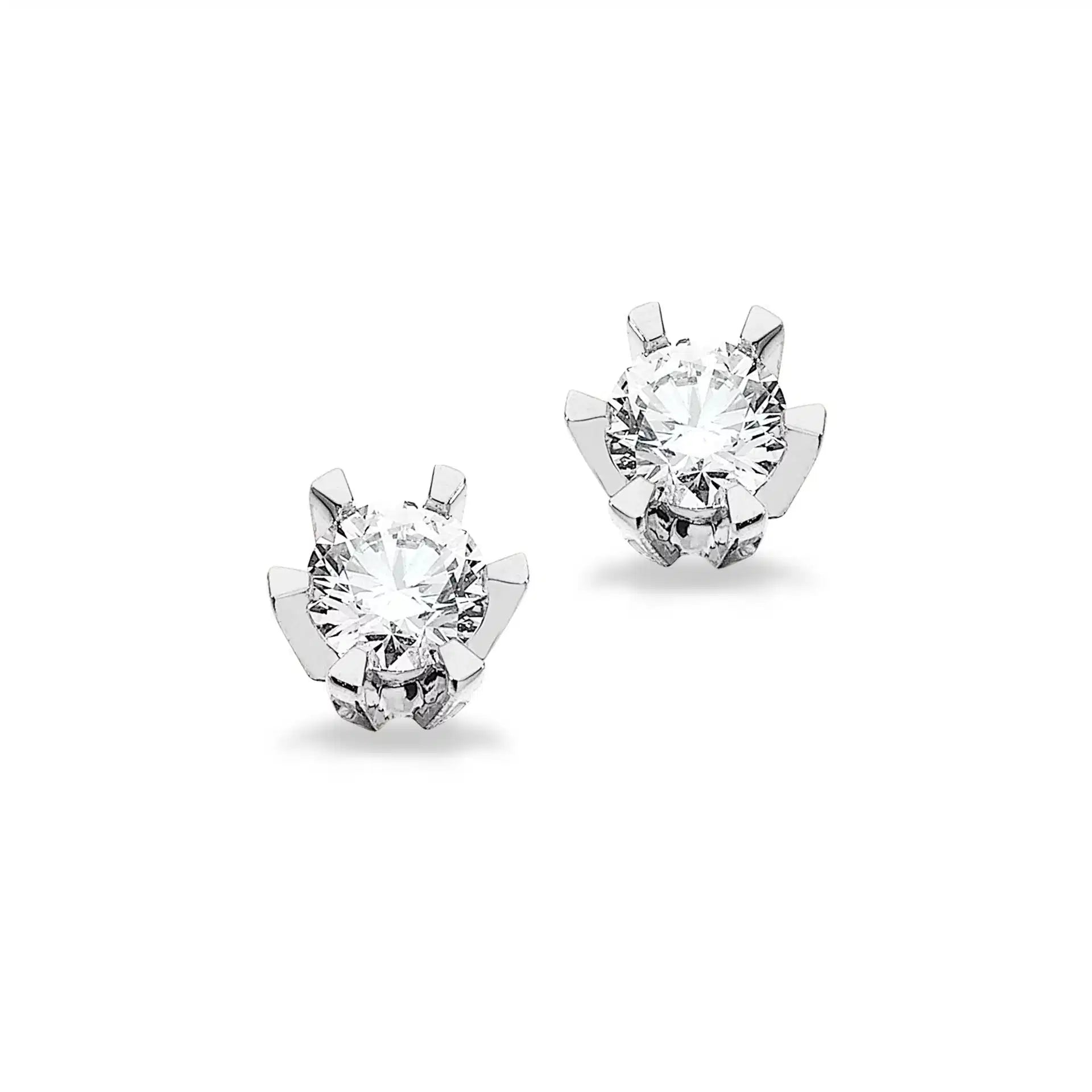 14KT HV ØRESTIK PRINSESSE 0,42