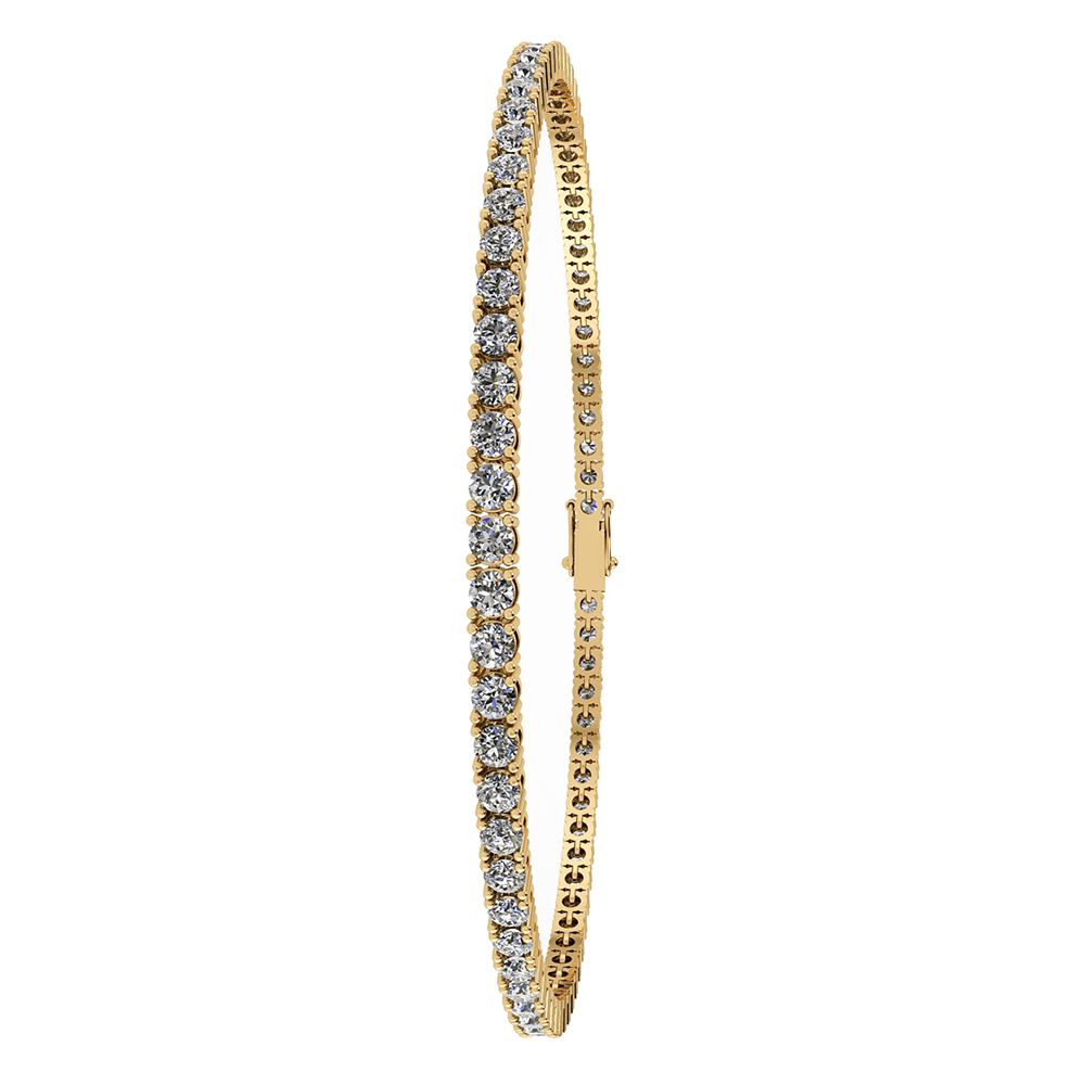 Henrik Ørsnes Design Tennis armbånd 14 Karat Guld med Diamanter 1,60 Carat W/SI