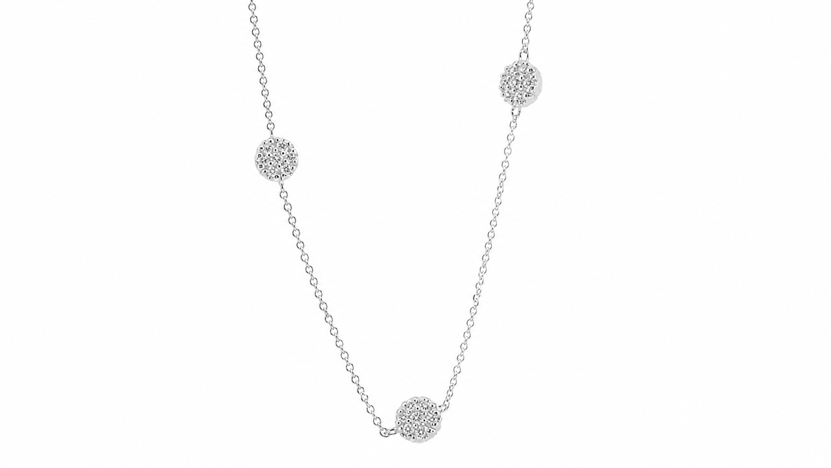 SØLV COLLIER M.ZIR 42+3CM