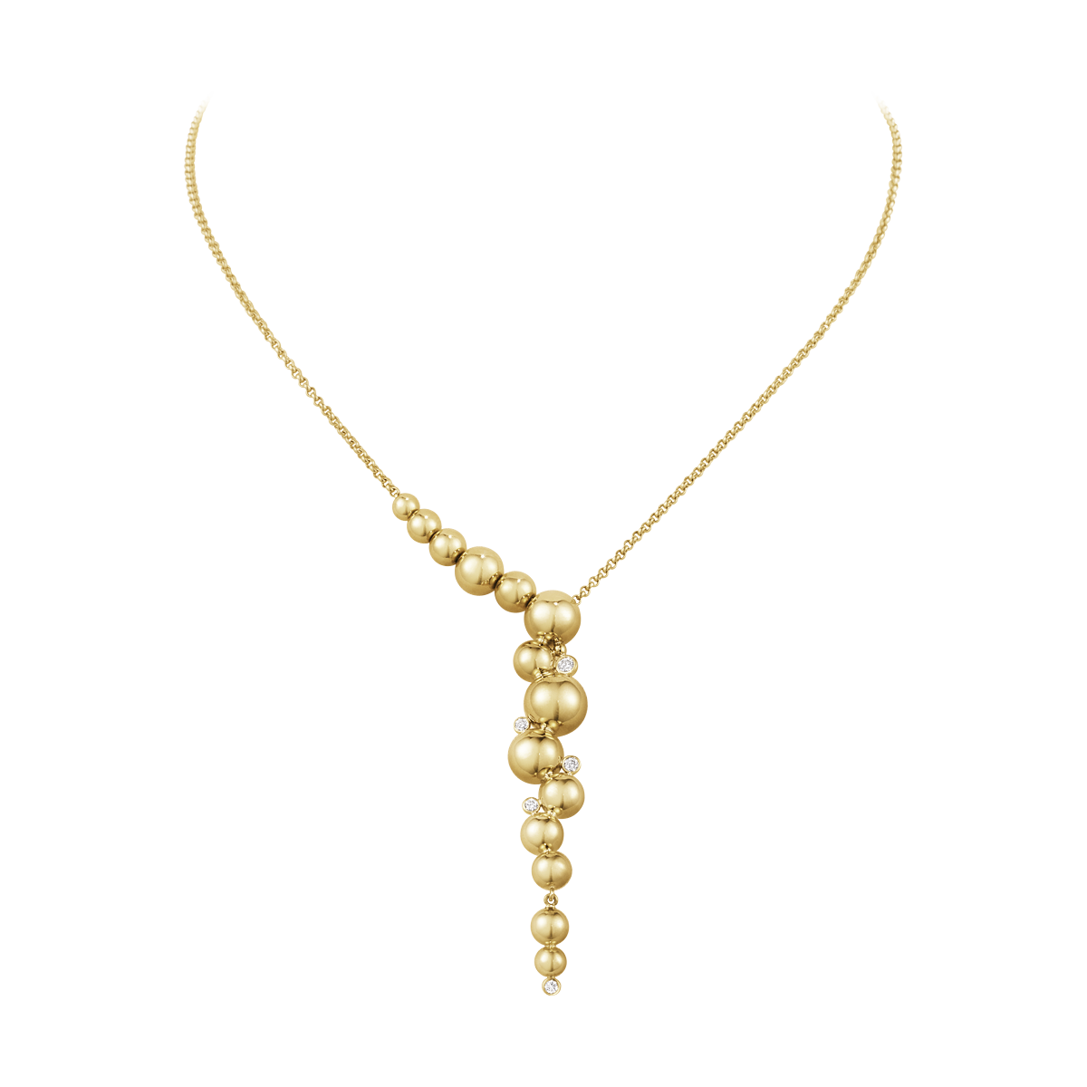 GRAPE NECKLACE 1551E YG 0.12