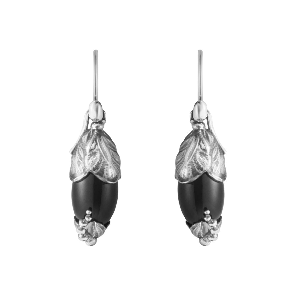 2024 HERITAGE EARRING SILVER BLACK ONYX