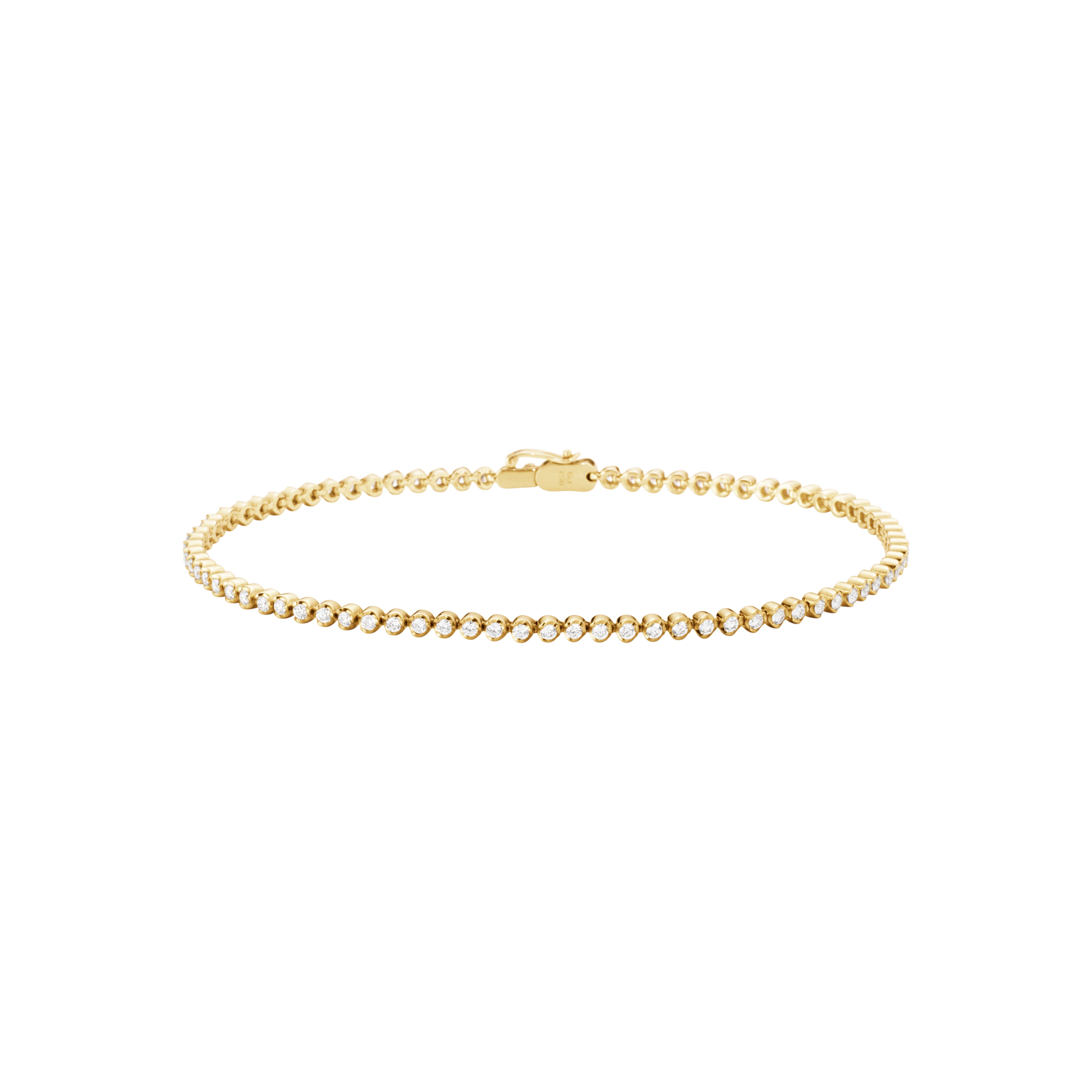 GJ SIGNATURE SLIM TENNIS BRACELET 1562D YG DIAMONDS X.XX CT