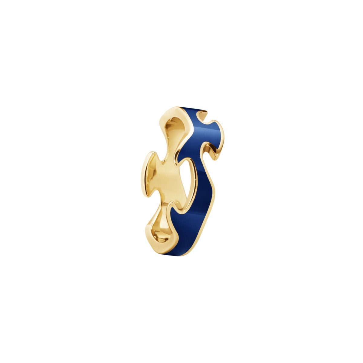 FUSION CENTER RING 1658 YG BLUE HYCERAM