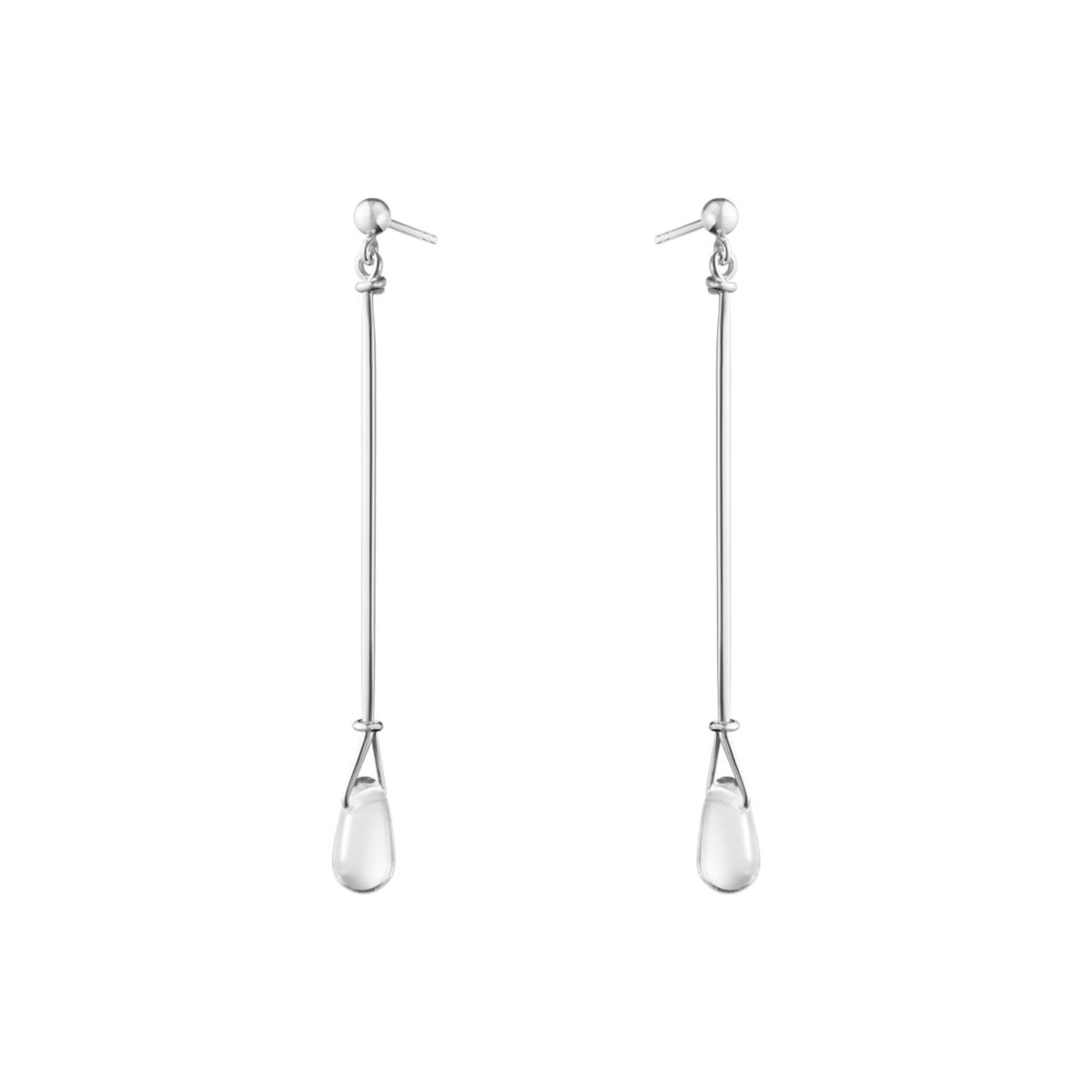 VIVIANNA LONG EARRING 660A SILVER ROCK CRYSTAL