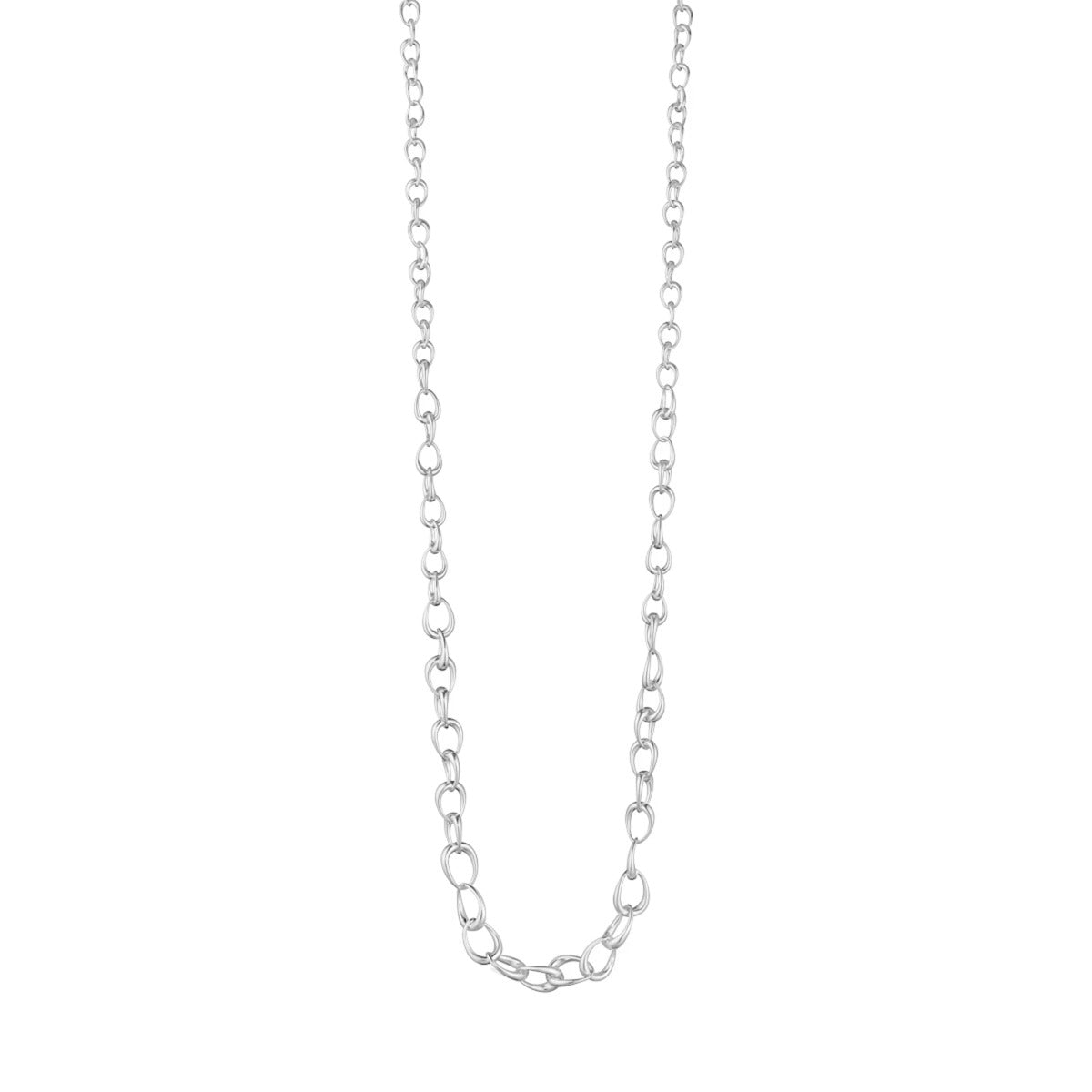 OFFSPRING GRADUATED LINK NECKLACE 433A SILVER 100 CM