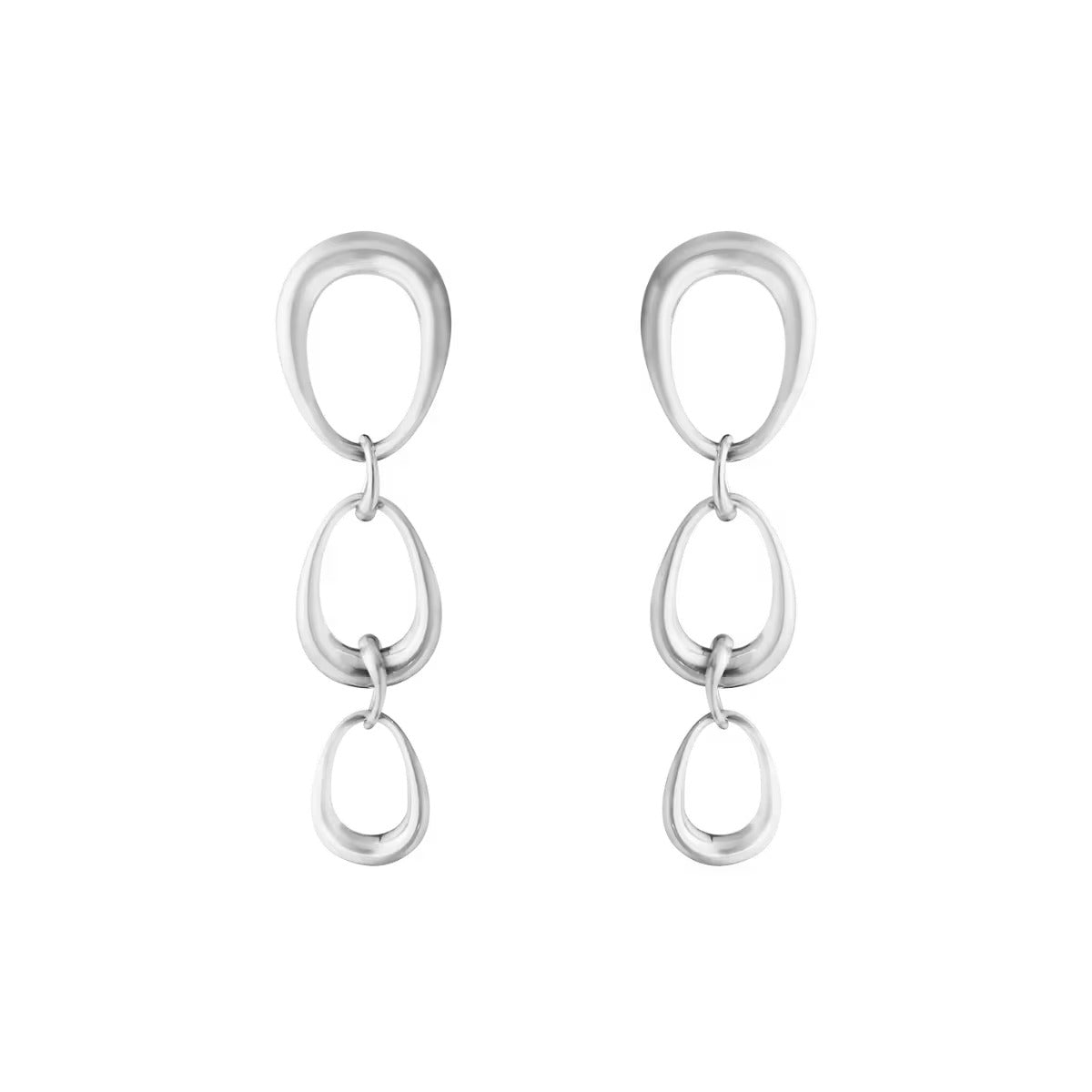 OFFSPRING 3 LOOPS EARRING 433A SILVER
