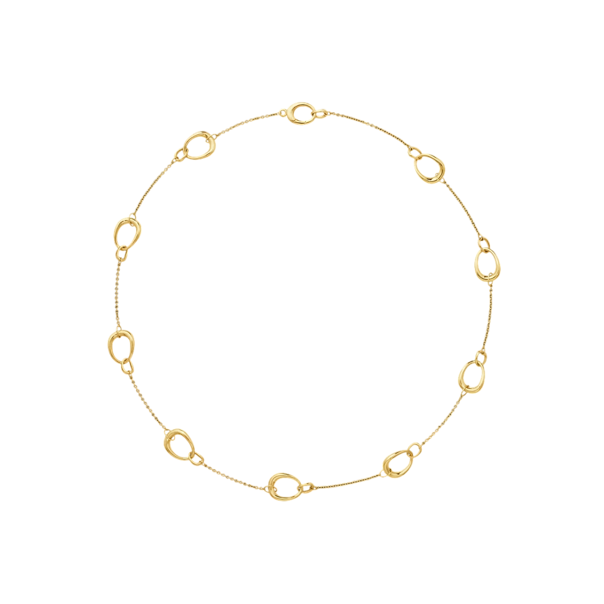 OFFSPRING NECKLACE 1433B YG MEDIUM LOOPS ML