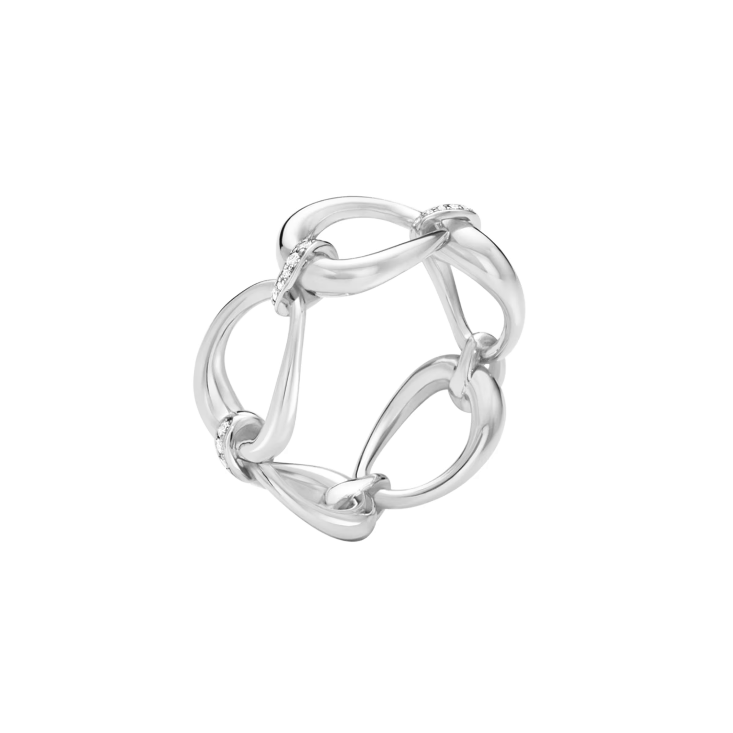 OFFSPRING RING 433C SILVER DIAMONDS 0.14 CT