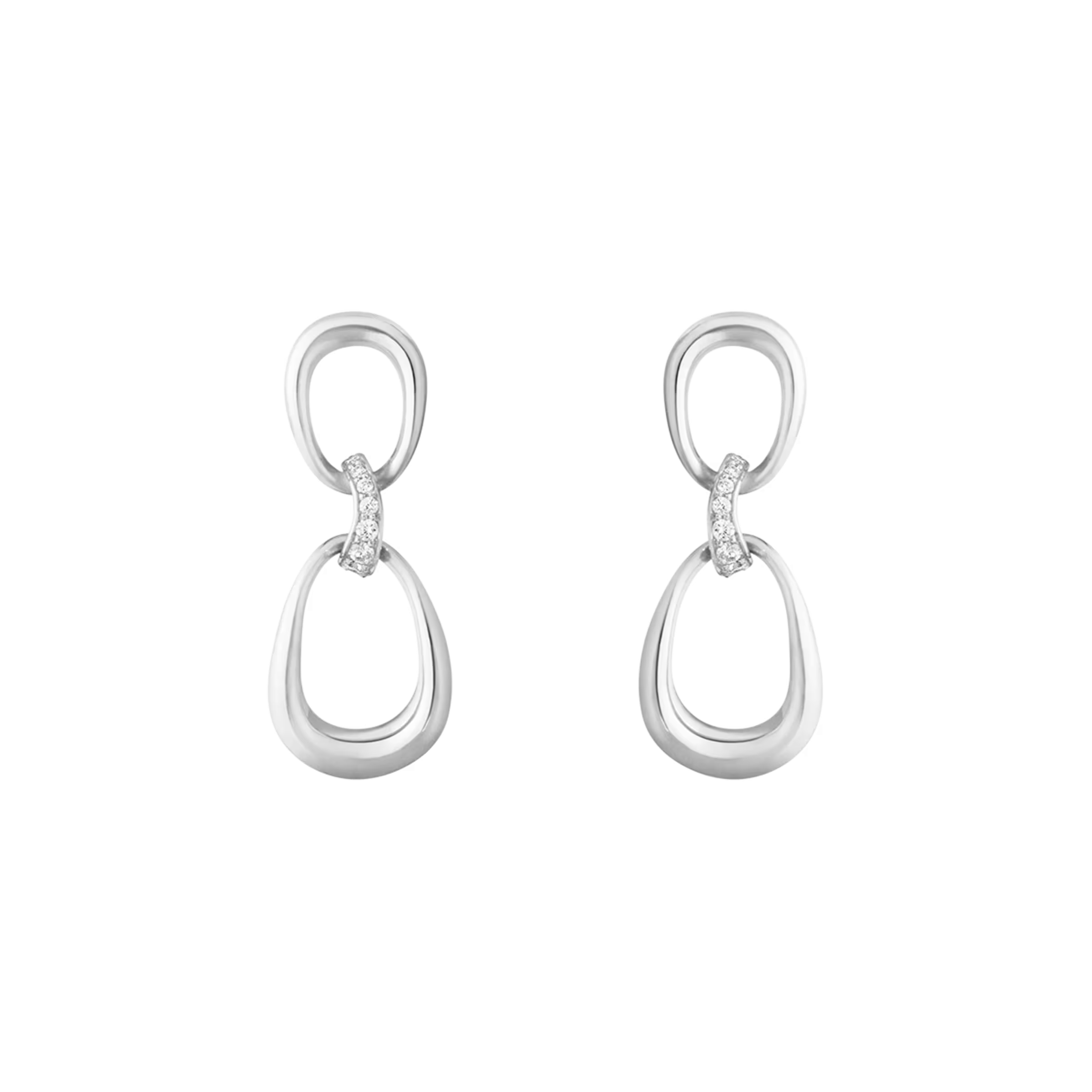 OFFSPRING EARRING 433D SILVER DIAMOND 0.05 CT