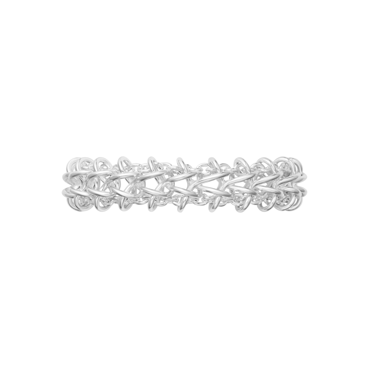 WEFT ARMBÅND 663C SØLV DOUBLE LED